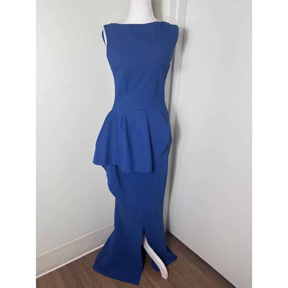 chiara boni la petite robe blue dress Lenna Lace Dress